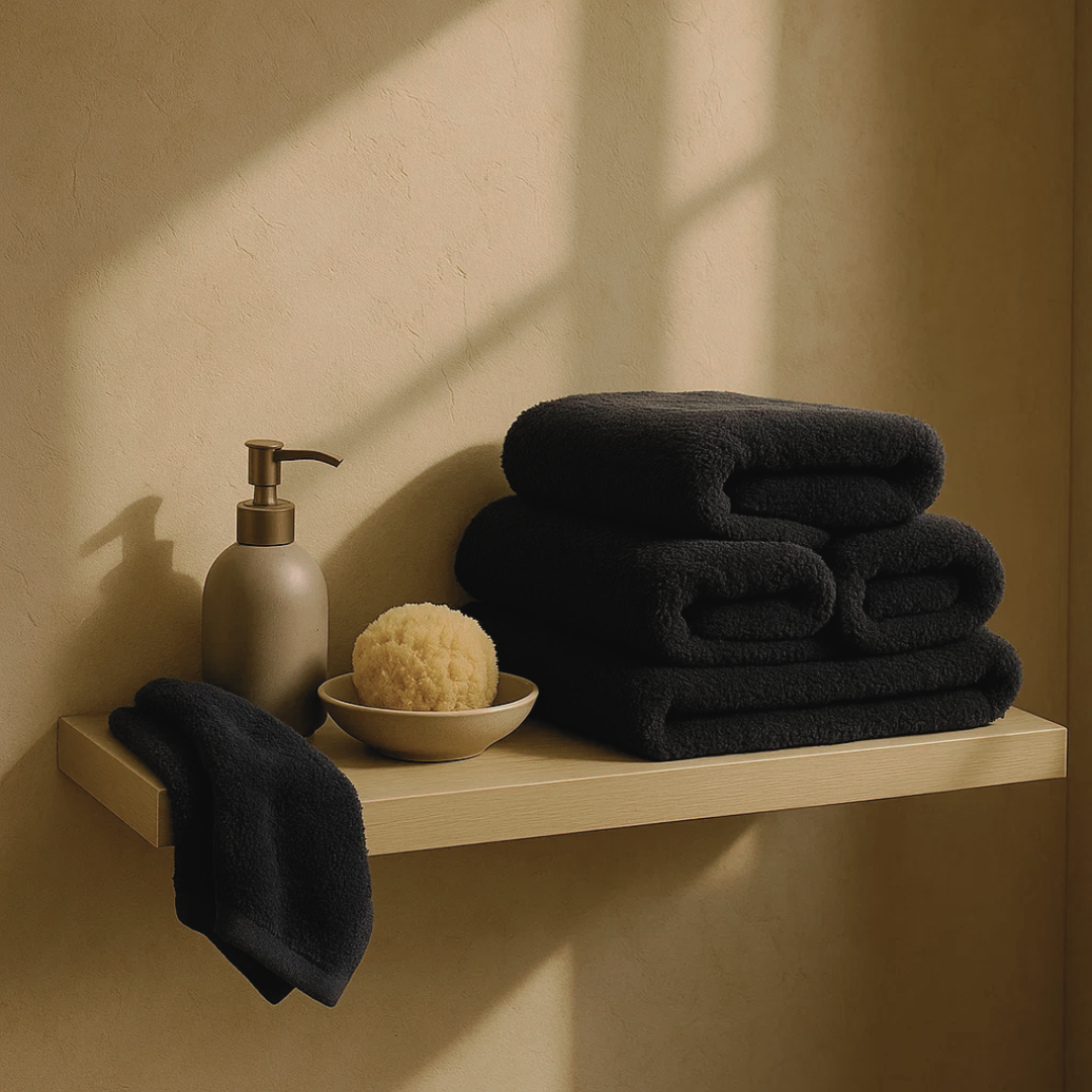 Heavyweight cotton bath towels | 2pcs (55x28in)