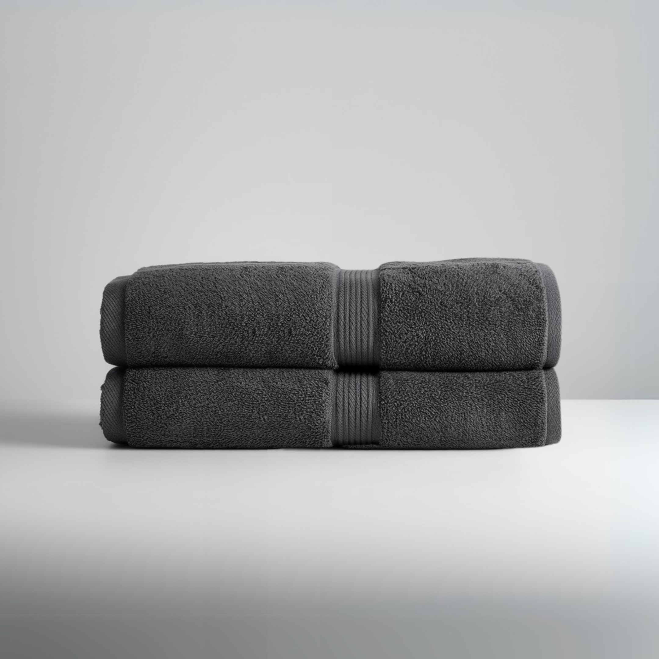 Serviettes à main en coton égyptien ultra-doux, lot de 2 (28 x 16 po)