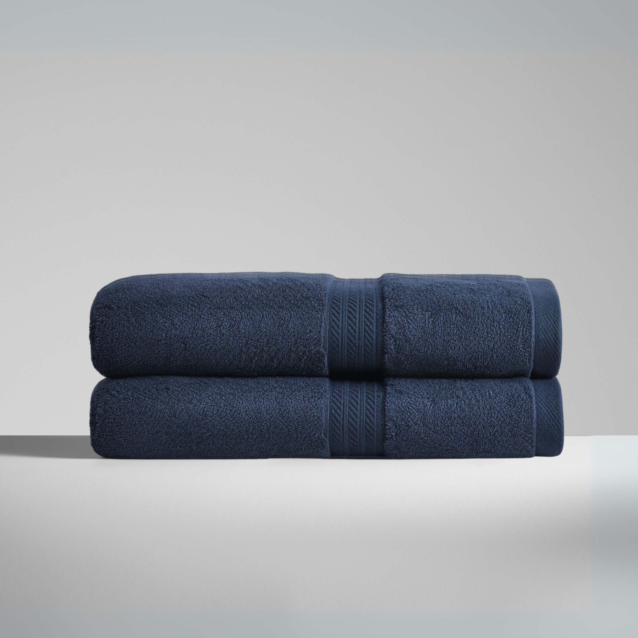 Serviettes à main en coton égyptien ultra-doux, lot de 2 (28 x 16 po)