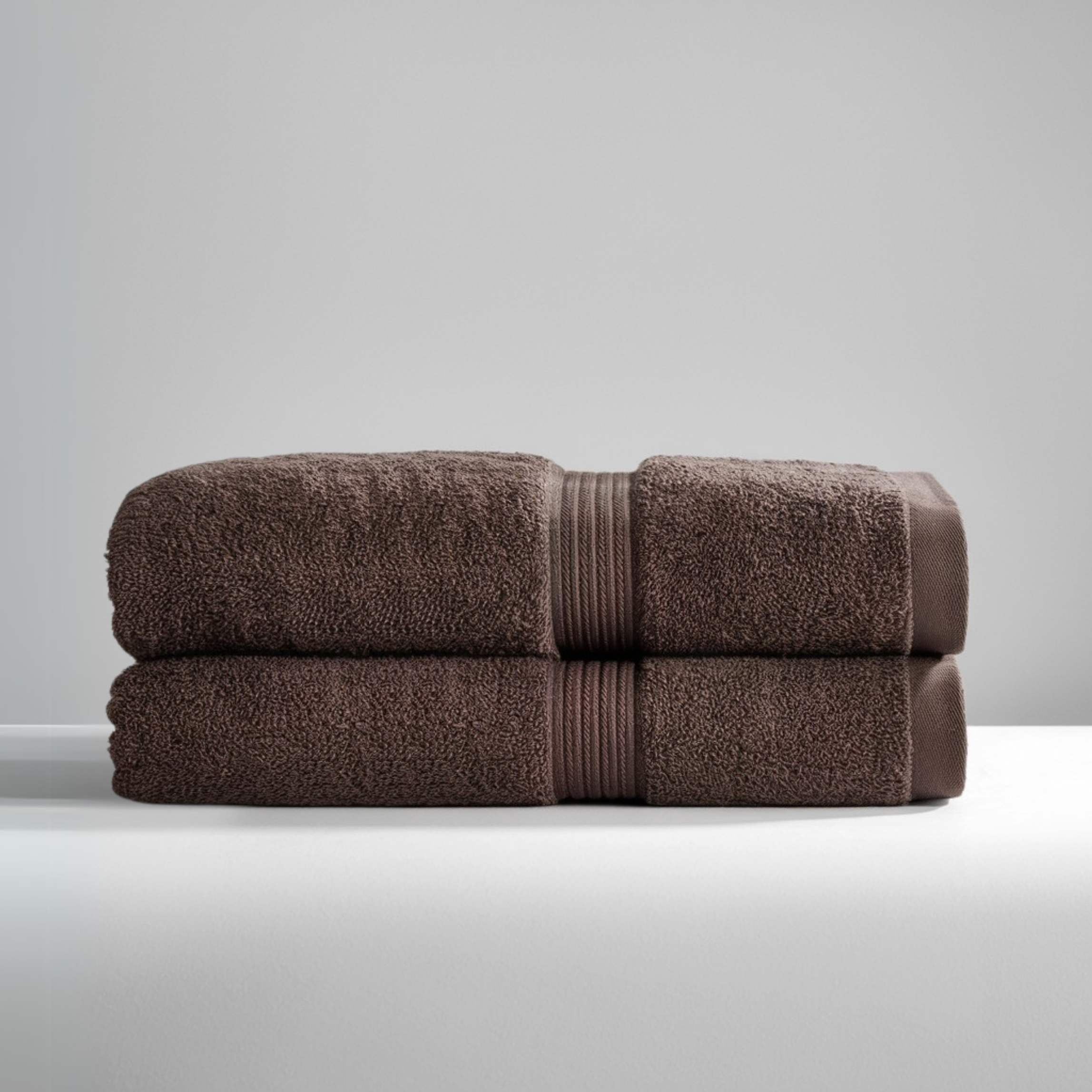 Serviettes à main en coton égyptien ultra-doux, lot de 2 (28 x 16 po)