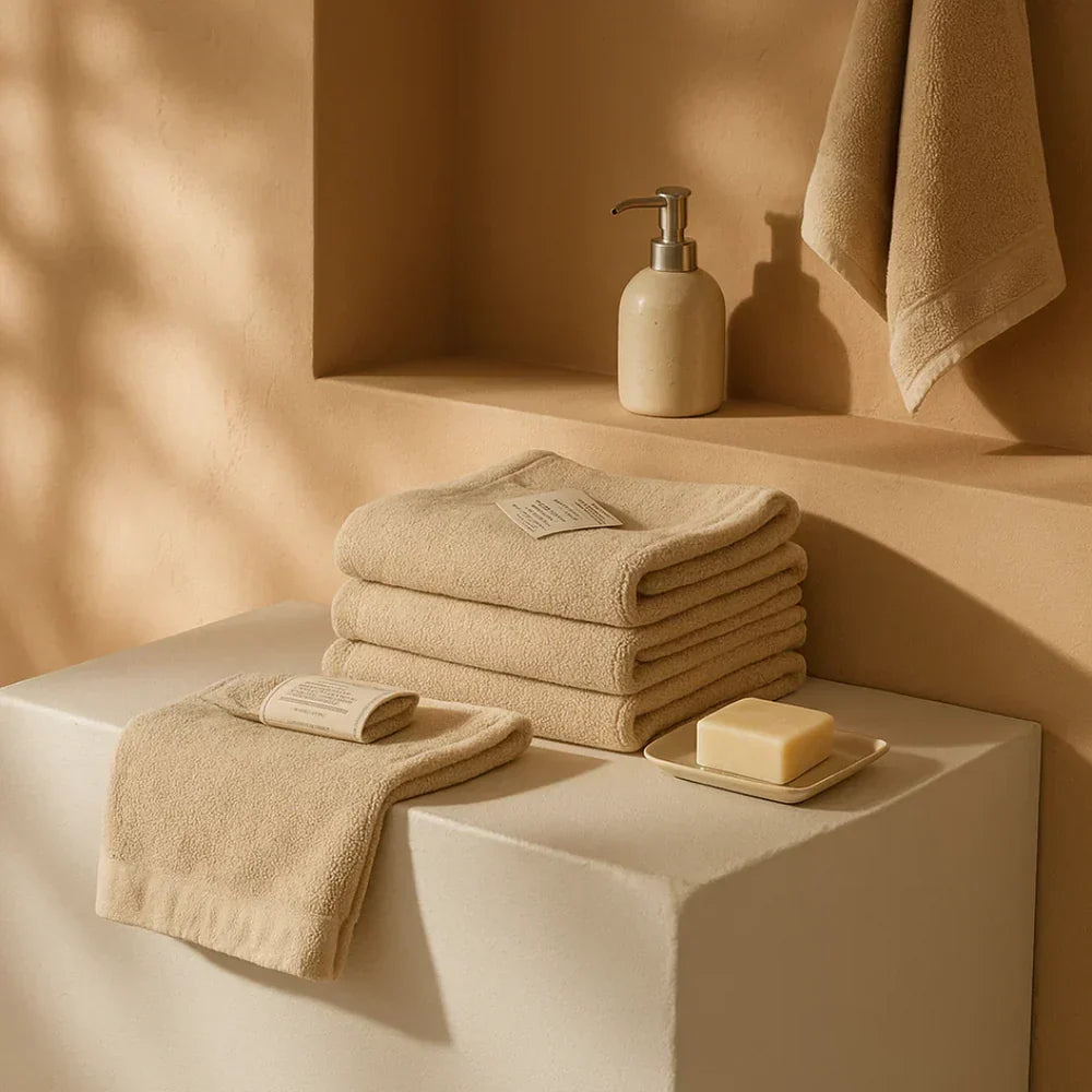 Heavyweight cotton bath towels | 2pcs (55x28in)